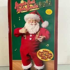 1998 Vintage Jingle Bell Rock Santa Collectibles Animated Musical Works 16”